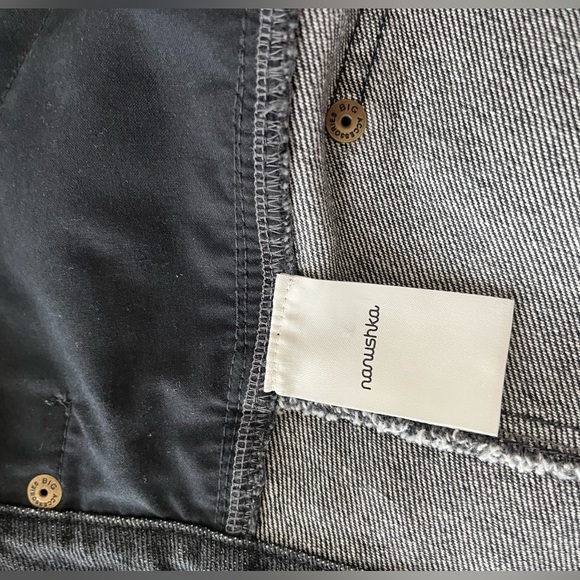 Nanushka Denim Jean Midi Skirt with Belt - Picture 4 of 5